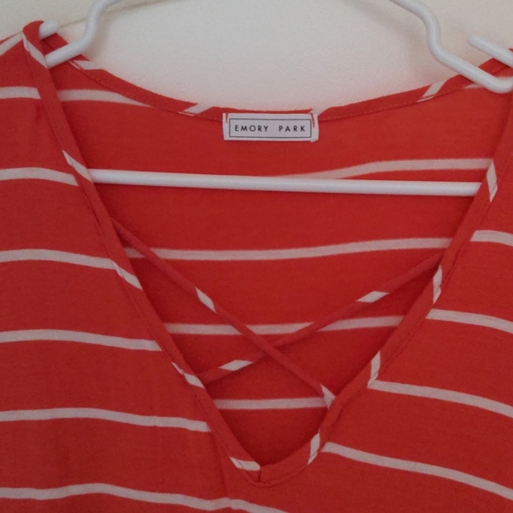 Emory Park Orange Striped Shirt - Picture 3 of 4
